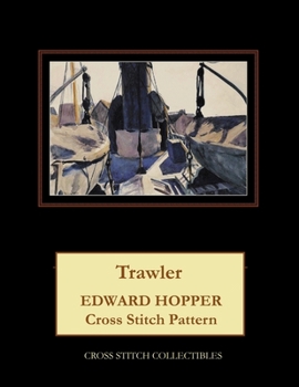Paperback Trawler: Edward Hopper Cross Stitch Pattern [Large Print] Book