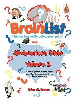 Paperback Brainlist All-American Trivia-Volume 2 Book