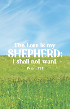 Paperback Funeral Bulletin: My Shepherd (Package of 100): Psalm 23:1 (Kjv) Book