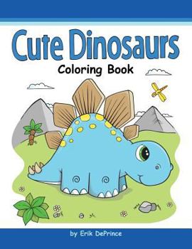 Paperback Cute Dinosaurs Coloring Book