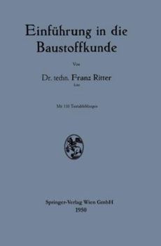 Paperback Einführung in Die Baustoffkunde [German] Book