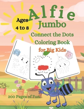 Paperback Alfie Jumbo Connect the Dots Coloring Book for Big Kids [Large Print] Book