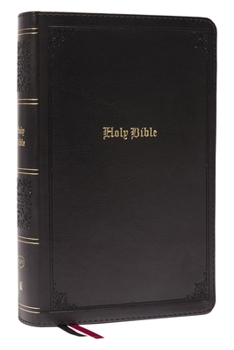 Imitation Leather KJV Holy Bible: Large Print Single-Column with 43,000 End-Of-Verse Cross References, Black Leathersoft, Personal Size, Red Letter, Comfort Print: King Book
