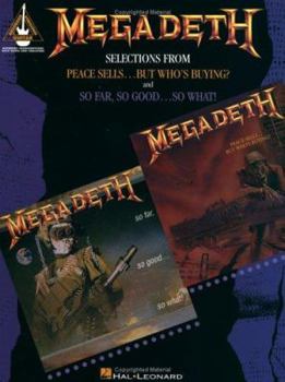 Paperback Megadeth - Selections from Peace Sells...But Who's Buying? and So Far, So Good...So What! * Book