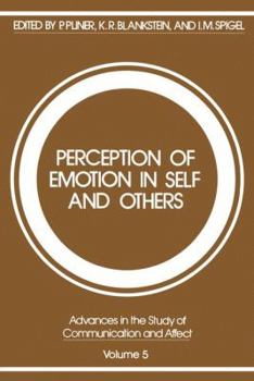 Paperback Perception of Emotion in Self and Others Book