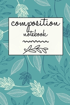 Paperback Composition Notebook: College Ruled 6" x 9" Writing Notes Journal, Office, Kids, School and college student. Book