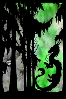 Paperback Mythical Green Dragon: in Woods Book