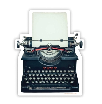Paperback Typewriter Sticker Book