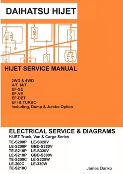 Paperback Daihatsu Hijet English Electrical Service Manual S200P S210P S320V S330V Book