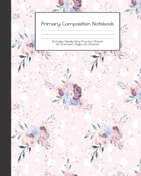 Paperback Primary Composition Notebook: Winter Fairy Fairies Fae -Grades K-2 - Handwriting Practice Paper-Primary Ruled With Dotted Midline - 100 Pgs 50 Sheet Book