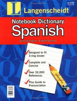 Paperback Notebook Dictionary Spanish: Dic Notebook Spanish (Spanish Edition) [Spanish] Book