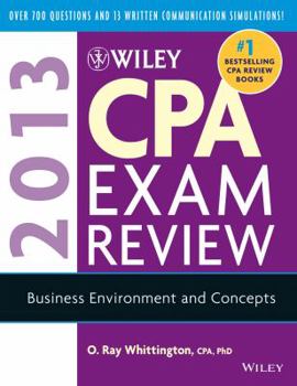 Paperback Wiley CPA Exam Review 2013, Business Environment and Concepts Book