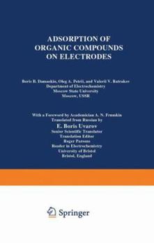 Paperback Adsorption of Organic Compounds on Electrodes Book