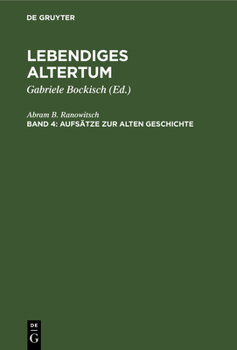 Hardcover Aufsätze Zur Alten Geschichte [German] Book