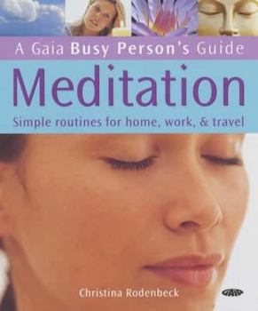 Paperback Meditation: Simple Routines for Home, Work and Travel Book