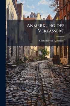 Paperback Anmerkung des Verfassers. [German] Book