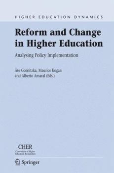 Paperback Reform and Change in Higher Education: Analysing Policy Implementation Book