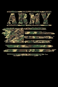 Army: Patriotic Army US Infantry USA Flag Lined Notebook Journal Diary 6x9