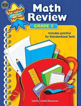Paperback Math Review Grade 5 Book