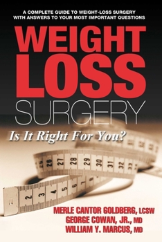 Paperback Weight Loss Surgery: Is It Right for You? Book