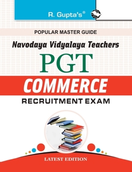 Paperback Navodaya Vidyalaya: PGT (Commerce) Recruitment Exam Guide Book