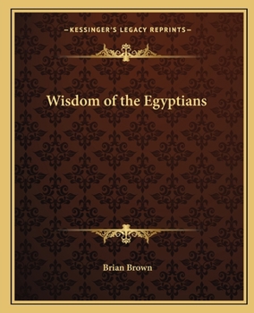 Paperback Wisdom of the Egyptians Book