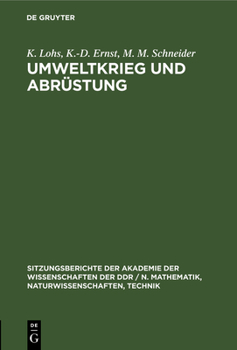 Hardcover Umweltkrieg Und Abrüstung [German] Book