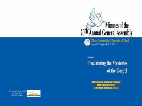 Paperback Minutes of the 20th Annual General Assembly Book