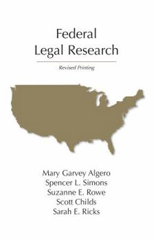 Paperback Federal Legal Research Book