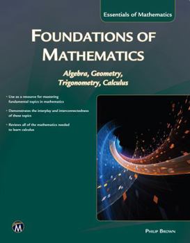 Paperback Foundations of Mathematics: Algebra, Geometry, Trigonometry and Calculus Book