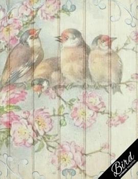 Bird Notebook Collection: Vintage Bird Wooden, Writing Composition Notebook/Journal/Diary Gift Idea 100 Pages, 8.5 x 11