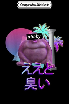 Paperback Composition Notebook: Uh Oh Stinky Poop Le Monke Aesthetics Vaporwave Meme Journal/Notebook Blank Lined Ruled 6x9 100 Pages Book