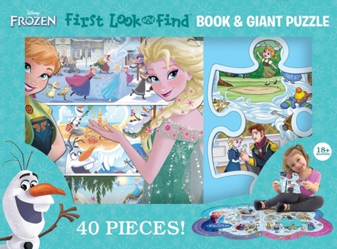 Board book Disney Frozen: First Look and Find Book and Giant Puzzle Book