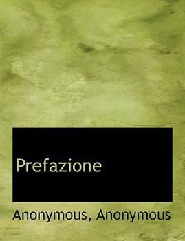 Paperback Prefazione Book