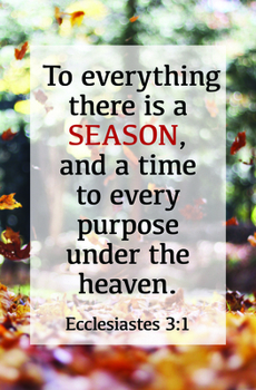 Paperback To Everything Bulletin (Pkg 100) Funeral Book