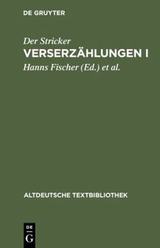 Verserzählungen I - Book #53 of the Altdeutsche Textbibliothek