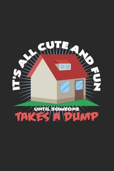 Paperback It's all cute and fun: 6x9 Tiny House - blank with numbers paper - notebook - notes Book