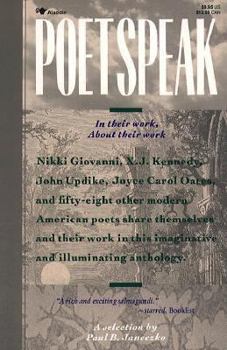 Paperback Poetspeak: In Their Work, about Their Work: A Selection Book