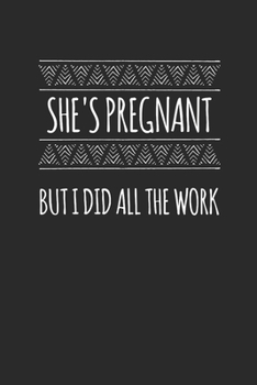 She's Pregnant: Graph Paper Notebook (6" x 9" - 120 pages) ~ Pregnancy Announcement Notebook for Daily Journal, Diary, and Gift
