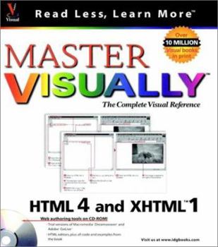 Paperback Master Visually TM HTML 4 and XHTML TM 1 [With CDROM] Book