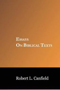 Paperback Essays on Biblical Texts Book