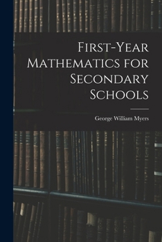 Paperback First-Year Mathematics for Secondary Schools Book
