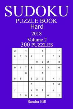 Paperback 300 Hard Sudoku Puzzle Book - 2018 Book