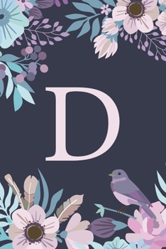 D: Monogrammed Undated Daily Planner For 100 Days - Includes To Do Lists, Appointments & Times Section, Gratitude And Health Section, Meal And Water Tracker