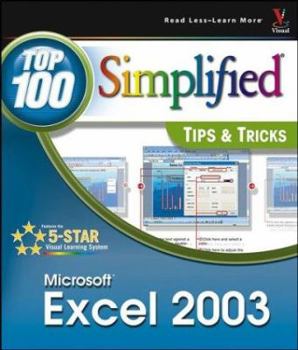 Paperback Microsoft Excel 2003: Top 100 Simplified Tips & Tricks Book