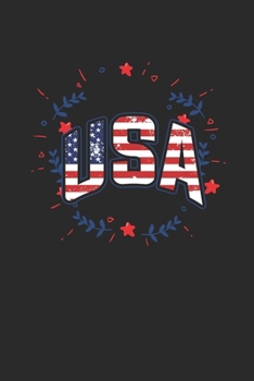 USA: Dotted Bullet Notebook (6" x 9" - 120 pages) ~ The United States of America Themed Notebook for Gift, Daily Journals, Diary