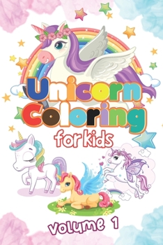 Paperback Unicorn coloring book: for kids ages 4-8 funny coloring drawing Book