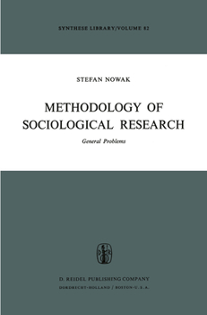 Hardcover Methodology of Sociological Research: General Problems Book