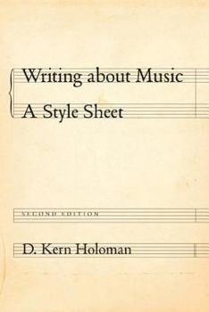 Paperback Writing about Music: A Style Sheet Book