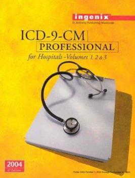 Paperback ICD-9-CM Professional for Hospitals, Volumes 1, 2 & 3--2004 Book
